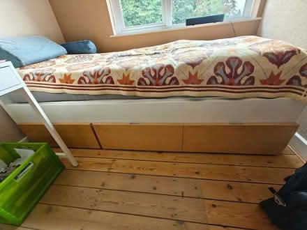 Photo of free Single bed with storage & mattress (Kenley CR8) #2