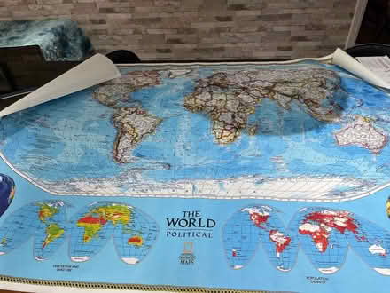 Photo of free Large material world map (Black Dam RG21) #1