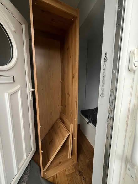 Photo of free V tall ikea wooden shelving (Llanishen CF14) #1