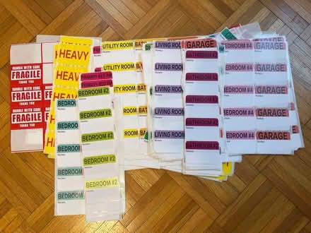 Photo of free Moving labels for boxes (Cambridgeport) #1