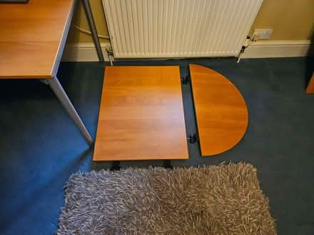 Photo of free IKEA corner desk, beech (Bloxham OX15) #1