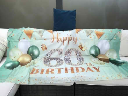 Photo of free Large 60th Birthday Silky Banner (Crowthorne RG45) #1