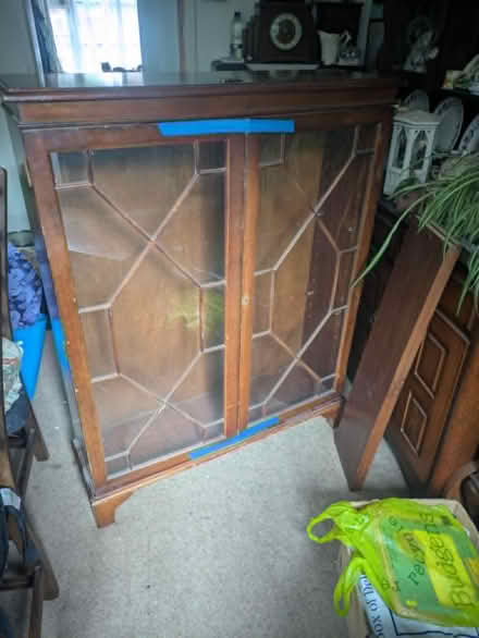 Photo of free Bookcase/cupboard with shelves and glass doors (Penkridge ST19) #1