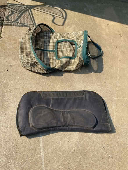 Photo of free Hay bag and saddle pad (jordan) #1