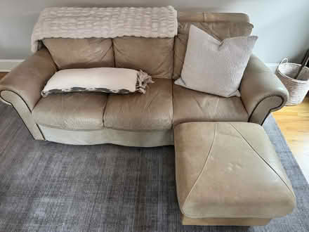 Photo of free Leather couches (Newtown) #2