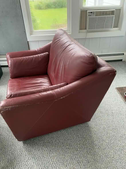 Photo of free Large leather chair (Westbrook) #4