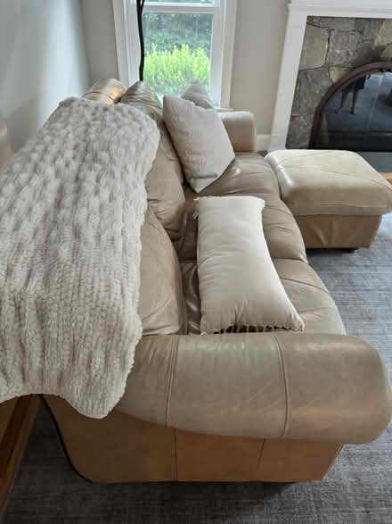 Photo of free Leather couches (Newtown) #4
