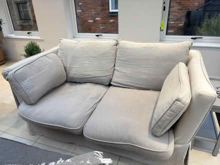 Photo of free 2 seater feather couch (Harpenden) #2