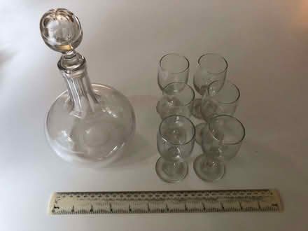 Photo of free Decanter & glasses (Burridge PO15) #1