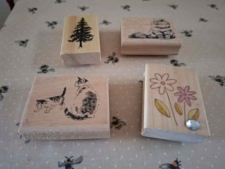 Photo of free Rubber stamps mounted on wood (Bilton CV22) #1