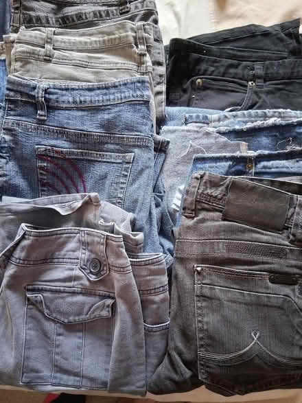 Photo of free Large bag of denim (Hauxton) #1