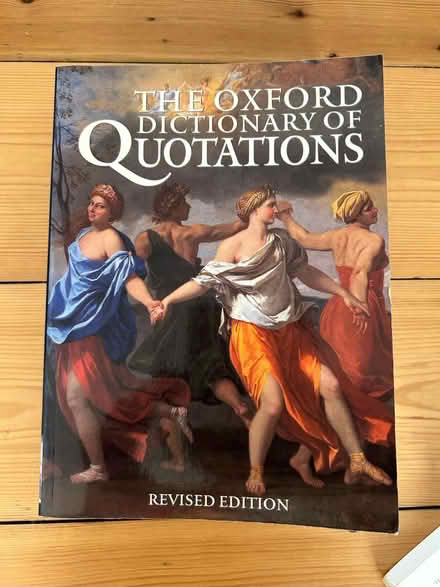Photo of free Oxford Dictionary of Quotations (Tuckton. BH6) #1