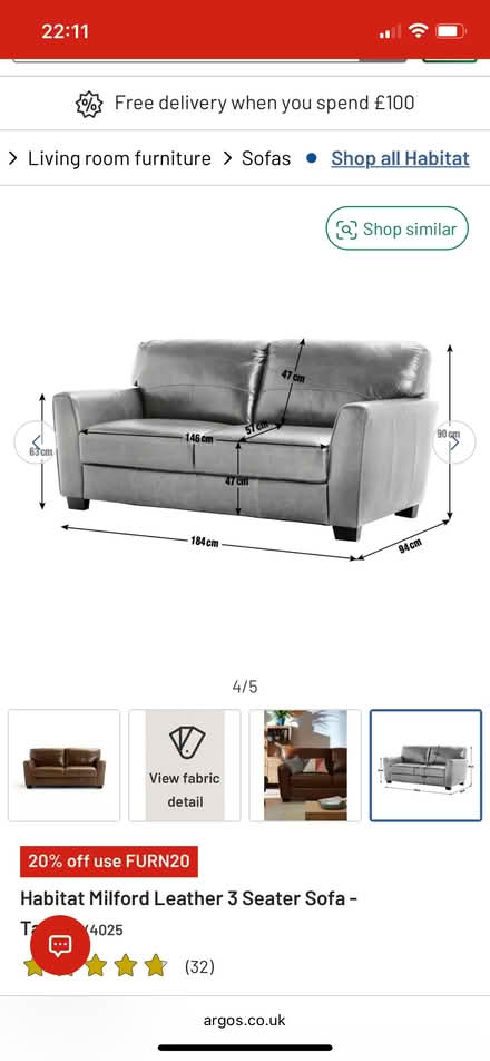 Photo of free Milford 3 seater (Stotfold SG5) #3