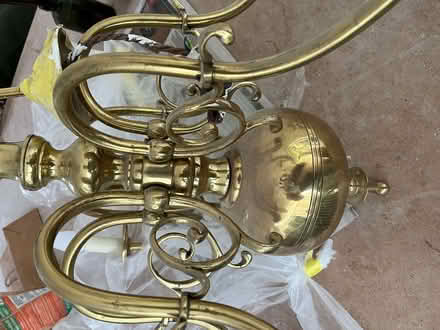 Photo of free Brass chandalier, (Dartmouth Park NW5) #3