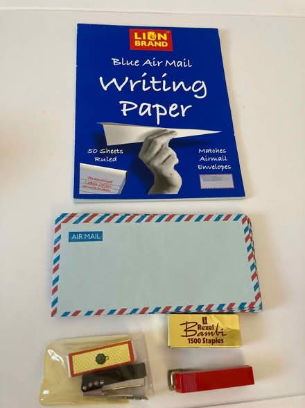 Photo of free Air Mail writing pad with Envelopes (Mile Oak BN41) #1