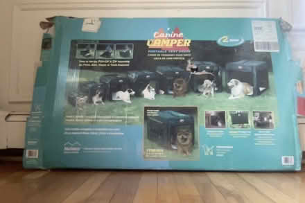 Photo of free canine camper-portable tent/crate (Belmont) #2