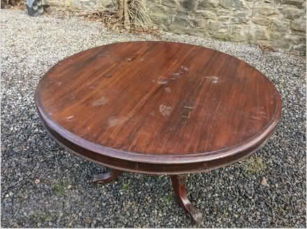 Photo of free Small Victorian mahogany circular (Ffald Farm CF71) #2