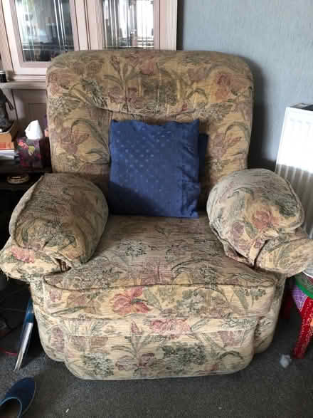 Photo of free Sofa and two chairs (Tuffley Gloucester) #2