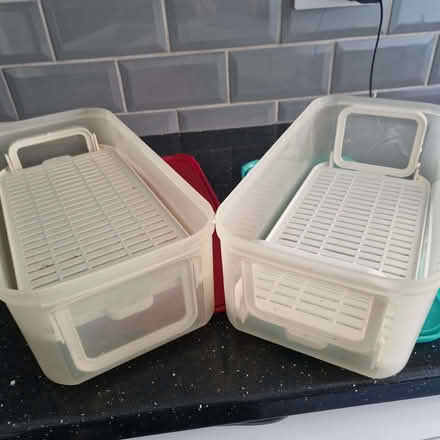 Photo of free 2 tupperware veg stay fresh containers (Clive Vale TN35) #2
