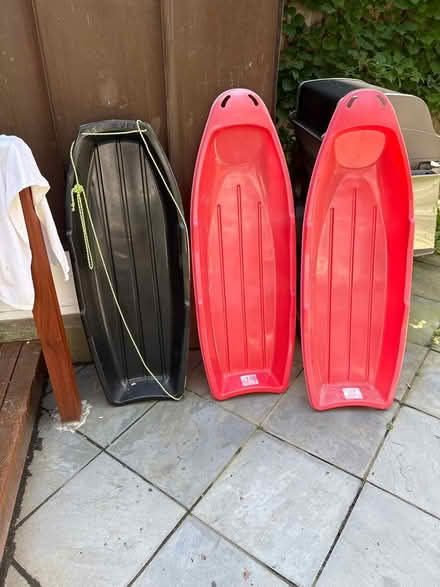 Photo of free Sleds (59 Larchwood Dr Cambridge MA) #1