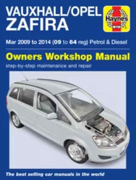 Photo of Vauxhall ZAFIRA Haynes manual (Berkhamsted hp4) #1