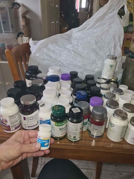 Photo of free Lots of empty supplement bottles (E8) #1