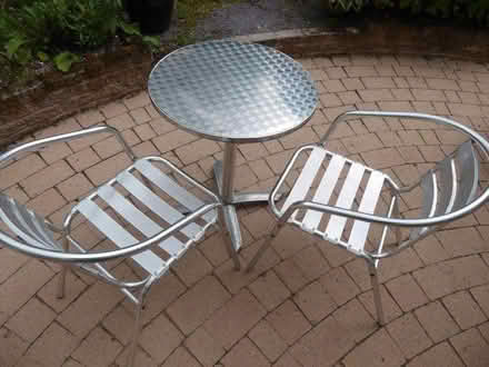 Photo of free Bistro chairs and table (Codsall WV8) #3