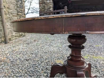 Photo of free Small Victorian mahogany circular (Ffald Farm CF71) #1