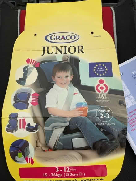 Photo of free Graco Junior Car Seat (AL1) #2