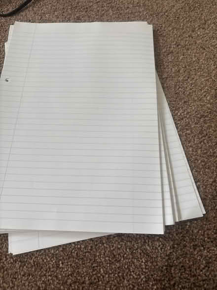 Photo of free Lined note paper (SW11 Battersea) #1