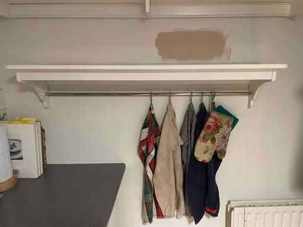 Photo of free Floating shelf with hooks (Gloucester Road SW7) #1