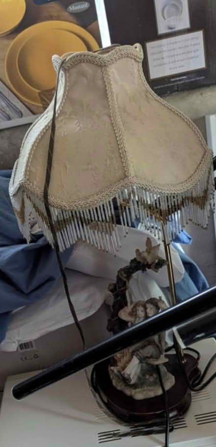 Photo of free Old style lamp with figurine at bottom as per image (Higher Bebington CH63) #1