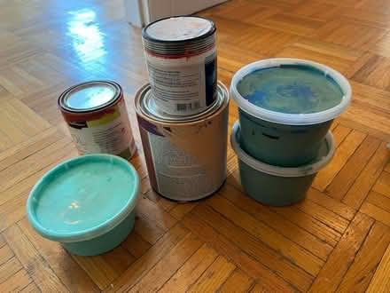 Photo of free Pints/quarts of indoor latex paint (Cambridgeport) #1