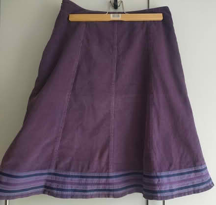 Photo of free Boden Size 10 Purple Corduroy Skirt (TN27) #1