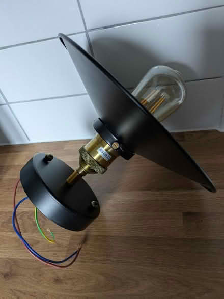 Photo of free Metal ceiling light fitting (Little Longstone DE45) #1
