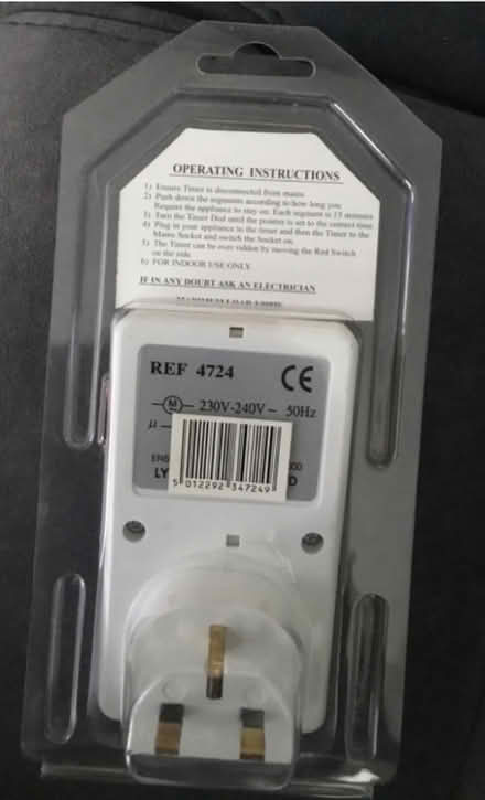 Photo of free “Lyvia” 24hr 13A Plug-In Timer (West Wirral (CH48)) #2