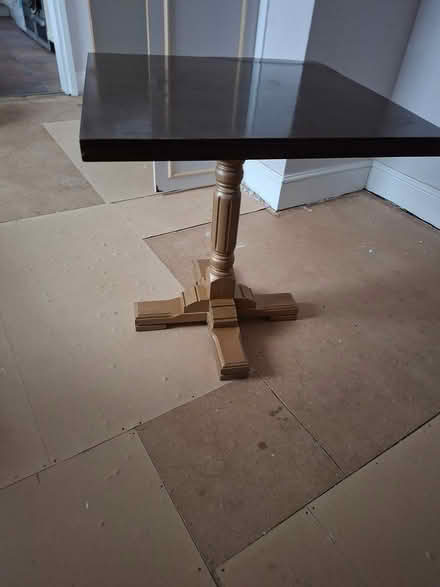 Photo of free 6 solid wood tables 70cm x 70cm (Paignton TQ4) #1