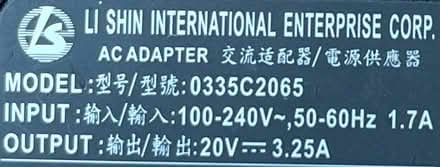 Photo of free Laptop PSU/Charger Toshiba? (Franche DY11) #2