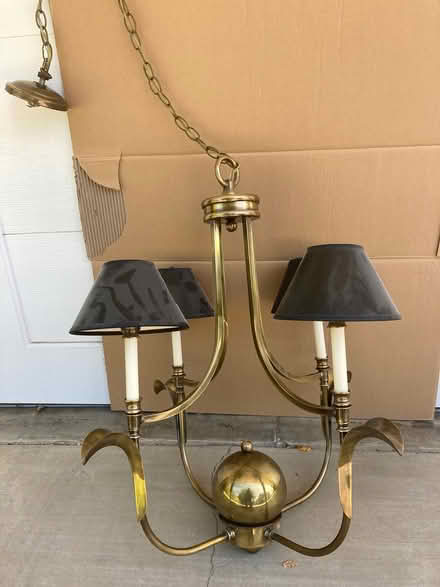 Photo of free Brass Chandelier (Close to el Camino Burlingame) #1