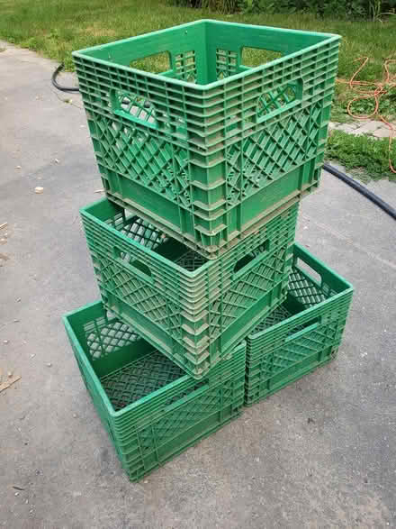 Photo of free Plastic milk crates (Streetsville area) #1