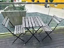 Photo of free IKEA simple terrace table +2 chair (Gilmerton EH17) #1