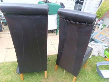 Photo of free Three Oak dining chairs (Kings Hill ME19) #2