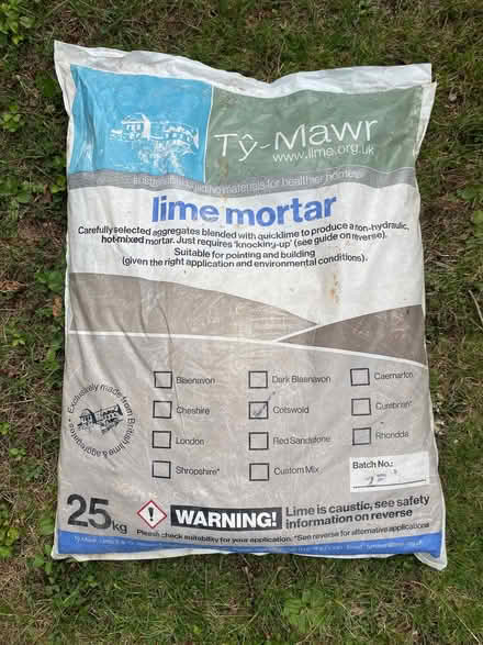Photo of free Lime mortar (Kingscote GL8) #1