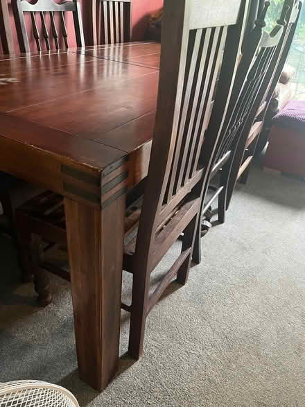 Photo of free Dining room table and chairs (Cheltenham) #1