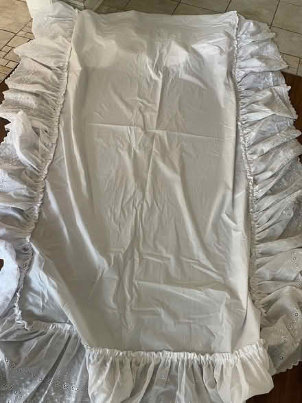 Photo of free Canopy bed “top” and bed skirt (Milton (Thompson and Derry)) #1