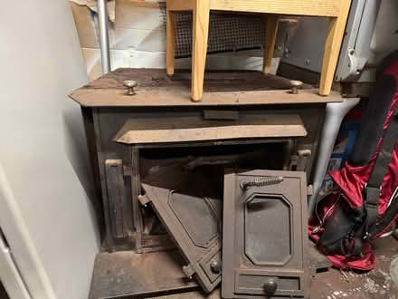 Photo of free Old Wood stove insert (South of Burton) #2