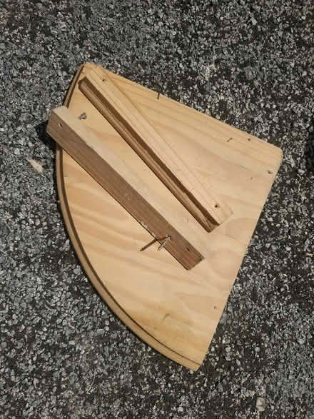 Photo of free Wooden corner shelf (Clayton Bridge M40) #1