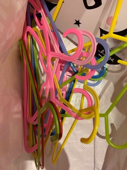 Photo of free Kids colourful clothes hangers (Lifford, kings Norton B30) #1