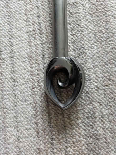Photo of free Curtain pole and finials (Roffey) #3