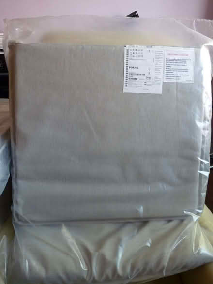 Photo of free " Ikea Cushions Grey still unwrapped to fit Ikea chair POANG (Baldersby YO7) #2
